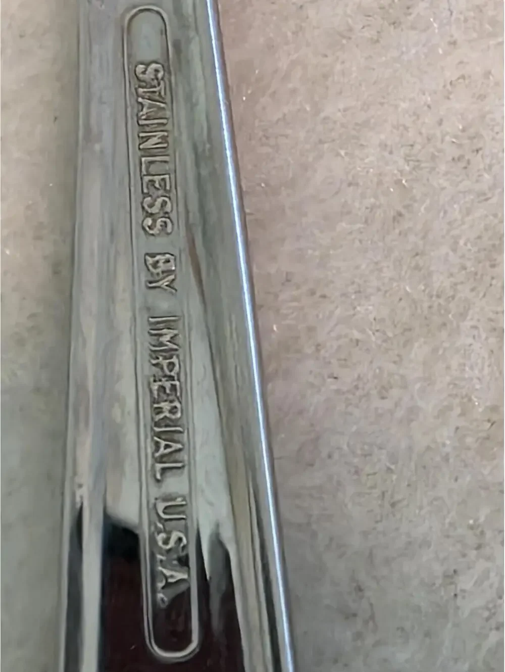 Imperial Lady Duff Stainless Oval Soup Spoons Set 4 IMILAD Discontinued Flatware